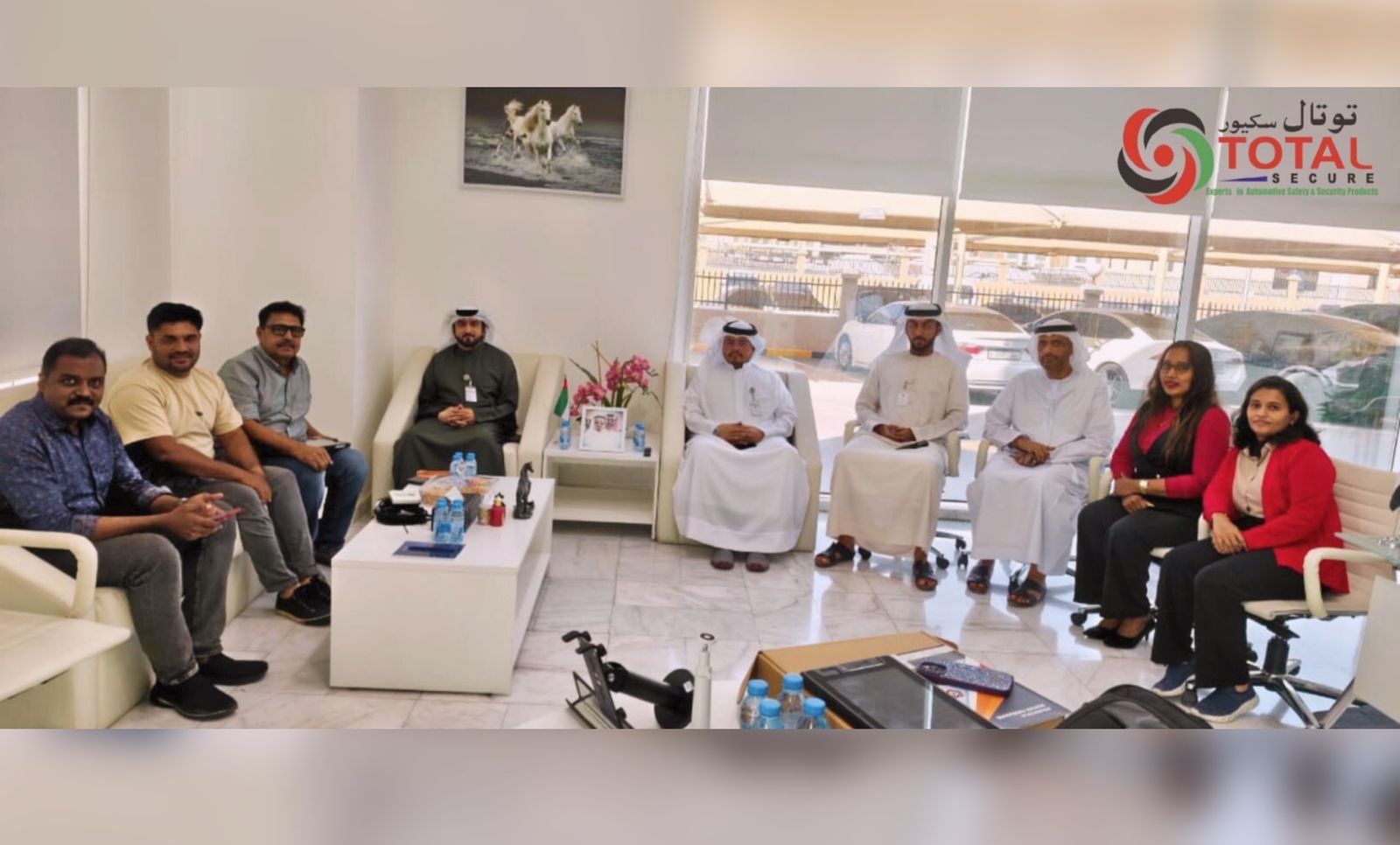 “Total Secure showcased the Total Secure School App at Speed Inspection Center, Ajman, UAE, highlighting school bus safety, real-time tracking, and parent-school communication features.”